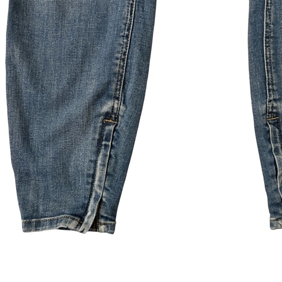 PISTOLA Anais Ankle Zip Skinny Jeans Blue Denim Distressed Pockets Size 30 - Picture 6 of 9